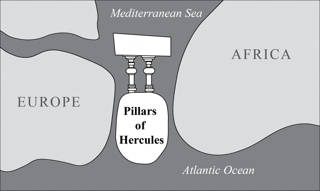 Pillars of Hercules at the Entrance to the Atlantic